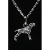 MOOYE ® - Collectie Zilveren Spinone ketting hanger - klein