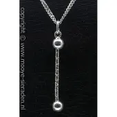 MOOYE ® - Collectie Zilveren Majorettestok ketting hanger