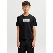 Jack & Jones Kids Junior Shirt 'JCOFUSION' grijs / lichtgrijs / zwart / wit