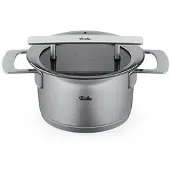 Fissler Phi collection kookpan met downdraft glasdeksel 16cm