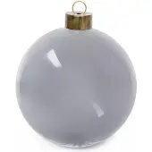Leeff - Kerstbal 'Cis' (M) - Lichtgrijs