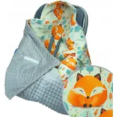 Kerstin Baby Deken voor Autostoel, Draagzak en Kinderwagen - Zacht & Warm