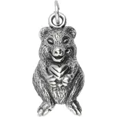 MOOYE ® - Collectie Zilveren Wallaby - kleine kangoeroe kettinghanger