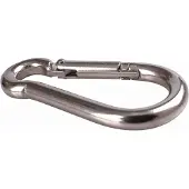 Potenza Karabijnhaak R-80x8 mm - voor Hangmat & Schommel, 230 kg
