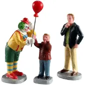 Lemax Carnival Kerstdorpminiatuur Friendly Clown 3-delig 7,3 X 2,3 X 9,6 Cm
