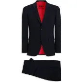 HUGO Tweedelig slim-fit pak scheerwol met microdessin
