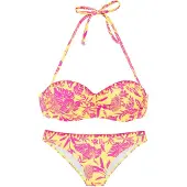 Venice beach Bikini geel / lichtroze
