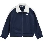 We fashion Gebreid vest donkerblauw / wit