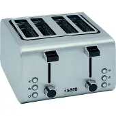 Saro ARIS 4, 4 schijven, roestvrij staal, roestvrij staal, niveau-indicator, draaiknop, 1600 W, 230 V