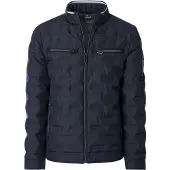 Casa Moda windjack donkerblauw met borstzakken rits