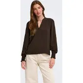 ONLY Blouse 'ONLMette' donkerbruin