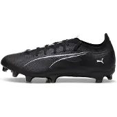 Puma Heren Ultra 5 Match Stevige Grond Voetbalschoenen (Zwart, Wit)