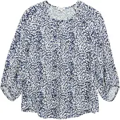 s.Oliver Blouse lichtblauw / donkerblauw / wit