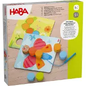 Haba Spel 'Fädelspiel Holztiere' gemengde kleuren
