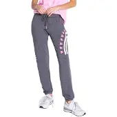 Pj Salvage Joggingbroek voor dames met regenbooghartmotief (Antrazit)