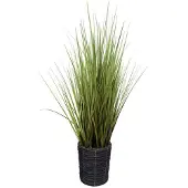 Oosterik Home Siergras groen in pot H 130 cm kunstplant