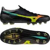 Mizuno Alpha III Japan Gras Voetbalschoenen (FG) Zwart Lava Oranje