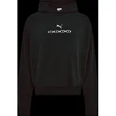 Puma Sportsweatshirt zwart / wit