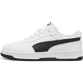 Puma Rebound SLAM LO sneaker, uniseks, wit/zwart, maat 45.5 EU