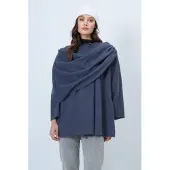 Trend Alaçatı Stili Cape basaltgrijs