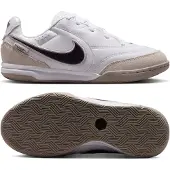 Nike Tiempo Streetgato Straatvoetbalschoenen Kids Wit Zwart Beige