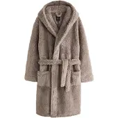 Next Badjas kort donkerbeige