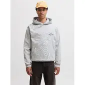 Jack & Jones Sweatshirt 'JORNorrebro' zwart / wit gemêleerd