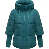 NAVAHOO Winterjas 'Lotusherz XIV' cyaan blauw