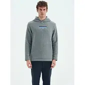 Tommy Life Heren Hoodie met Gedrukt Logo
