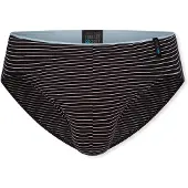 Schiesser Slip ' Long Life Soft ' grijs / zwart