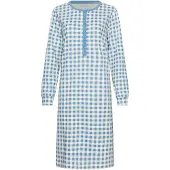 Pastunette Nachthemd 'Blue Cottage' blauw / offwhite