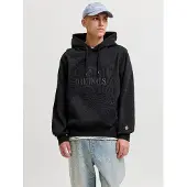 Jack & Jones Sweatshirt 'JORFrederiksberg' antraciet / zwart