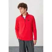 Tommy Life Heren Pluche Half-Zip Sweatshirt
