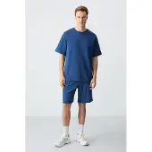 Tommy Life Heren Oversized Katoenmix T-Shirt en Shorts Set