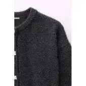 MixRay Oversized Jacquard Knopen Cardigan