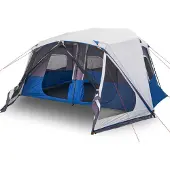 vidaXL Tent met LED 10-persoons snelontgrendeling lichtgroen