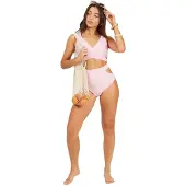 Brave Soul Dames/dames Bikinibroekje met hoge taille (Roze)