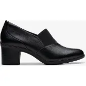 Clarks Shaya Tess Black Leather Schoenen