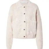 Rino & Pelle Gebreid vest 'Bubbly' lichtbruin / wit