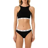 Lonsdale Dames/Dames Katoenen Sportbeha (Zwart)