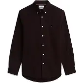 Tommy Hilfiger Overhemd 'Flex' chocoladebruin