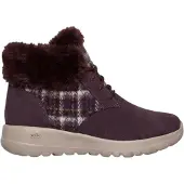 SKECHERS Go Joy Tartan suède sportschoenen voor dames (Bourgondië)