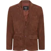 Infinity Leather Heren Italiaanse bruine suède leren blazerjas - Hol