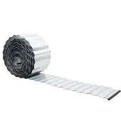 vidaXL Gazonrand 10 m x 30 cm Gegalvaniseerd staal zilver