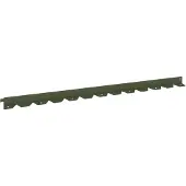 vidaXL Gazonrand 20 st 102 x 4 x 4 cm Staal Olijfgroen