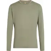 Icebreaker - Thermokleding - M Merino 200 Oasis LS Crewe Lichen voor Unisex van Wol - Maat S - Kaki