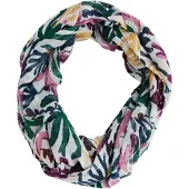 Seasalt Cornwall Tunnelsjaal 'Wilcove' geel / donkergroen / pink / offwhite