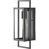 Beliani TARNA - Buiten wandlamp - Zwart - Aluminium