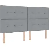 vidaXL Ottoman bed met matras Lichtgrijs 180 x 200 cm Stof