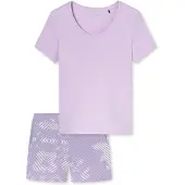Schiesser Pyjama 'Modern Nightwear' violetblauw